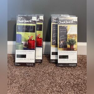 Wallies 9” X 25”  (2) Frilly and (2) ABC   Chalkboard Peel and Stick Wall Decal